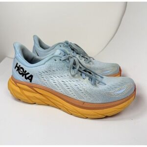 Hoka One One Clifton 8 Women's Running Sneakers Blue, Size 9.5D